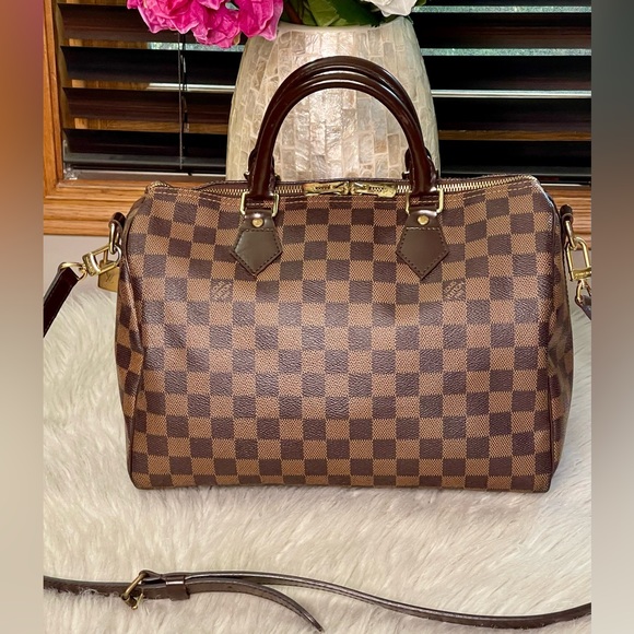 SOLD❌Authentic LOUIS VUITTON Bandouliere Speedy 30 Damier Ebene - Picture 16 of 16